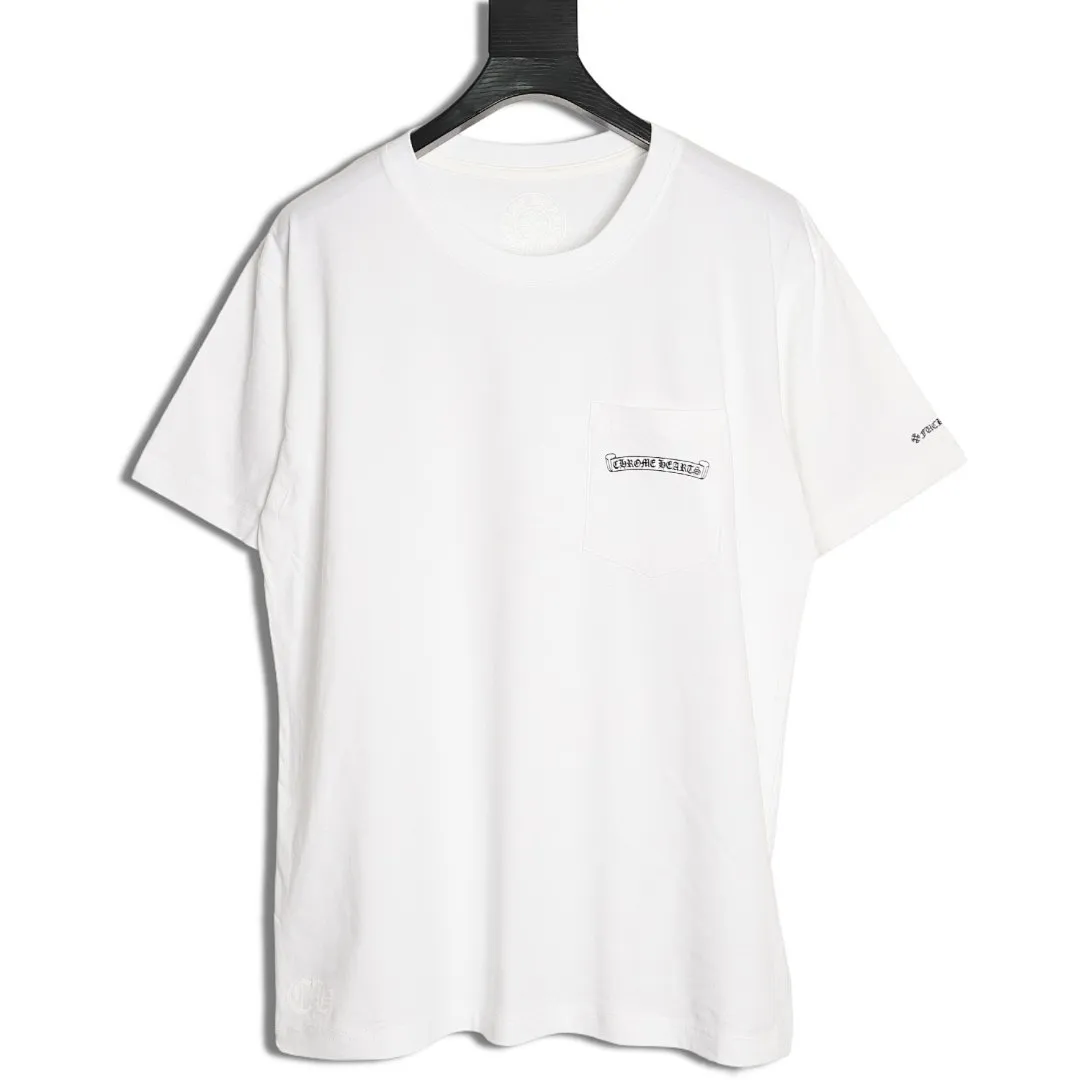 CHROME HEARTS克罗心CH 弧型字母印花短袖T恤