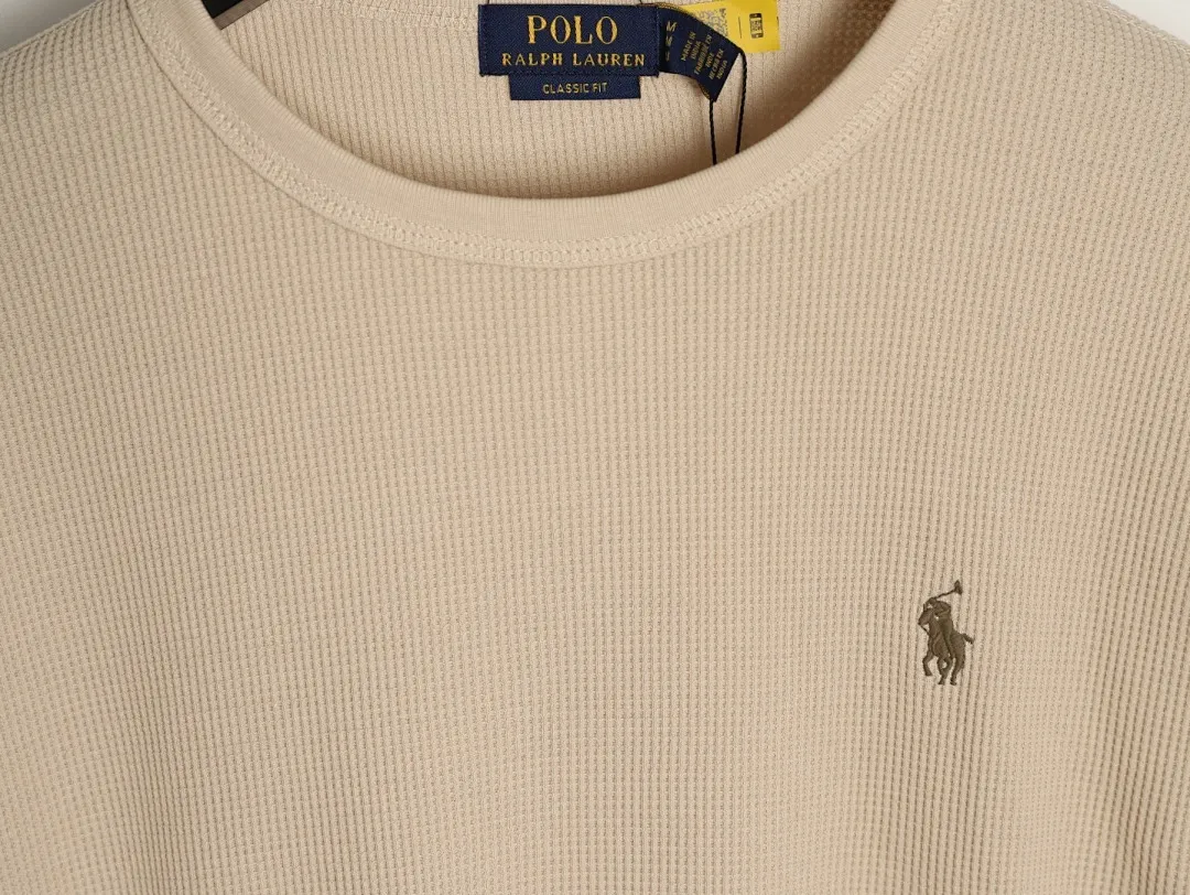 Ralph Lauren 拉夫劳伦 小标华夫格短袖T恤