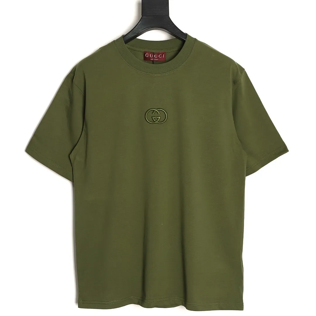 Gucci/古驰 26SS 胸前双G刺绣字母短袖T恤