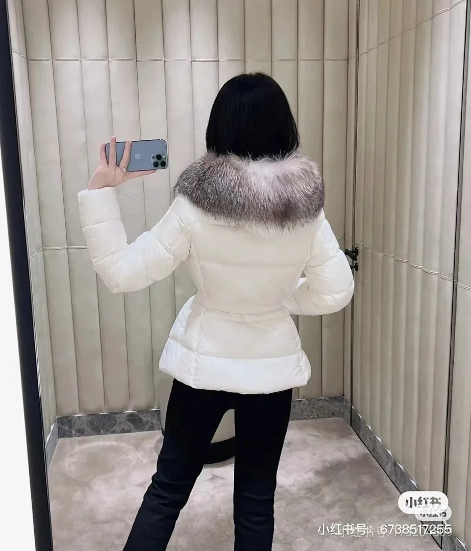 MONCLER 蒙口 HERMIFUR系列短款女款羽绒服