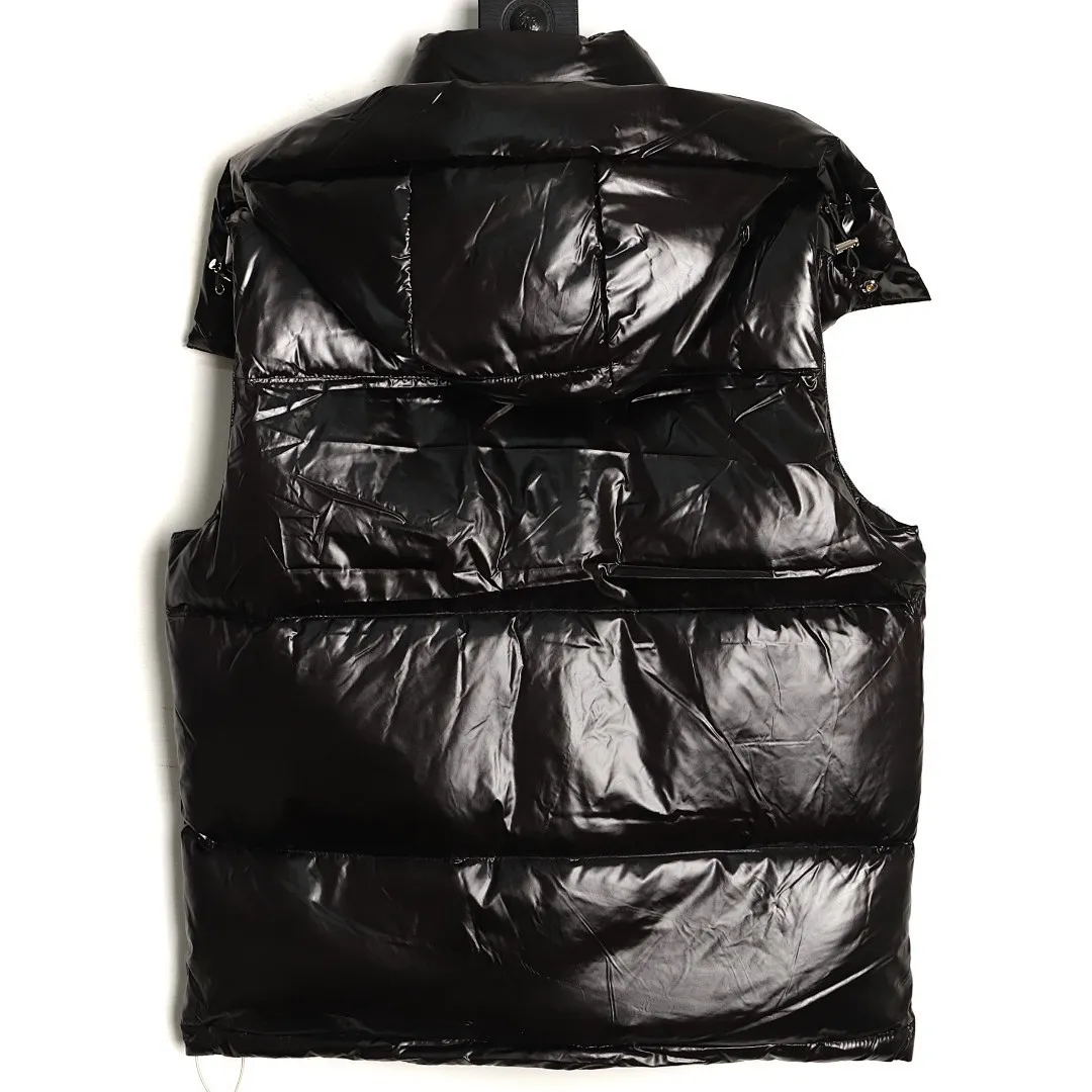 Moncler 蒙口 彩虹织带拉链连帽羽绒马甲