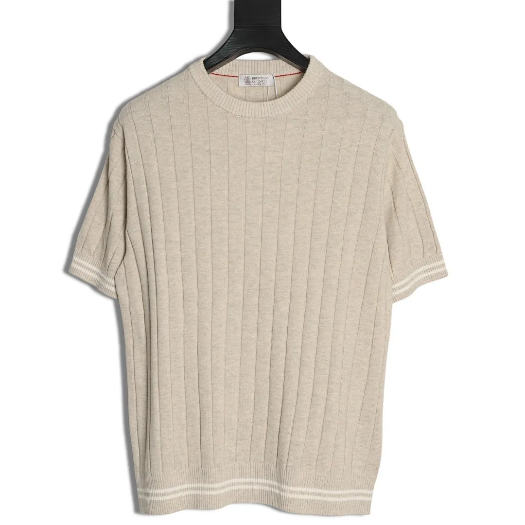 BRUNELLO CUCINELLI BC 圆领针织短袖T恤
