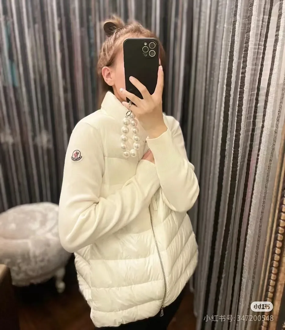 Moncler 蒙口 24s新款不规则拼接针织立领轻薄羽绒服外套