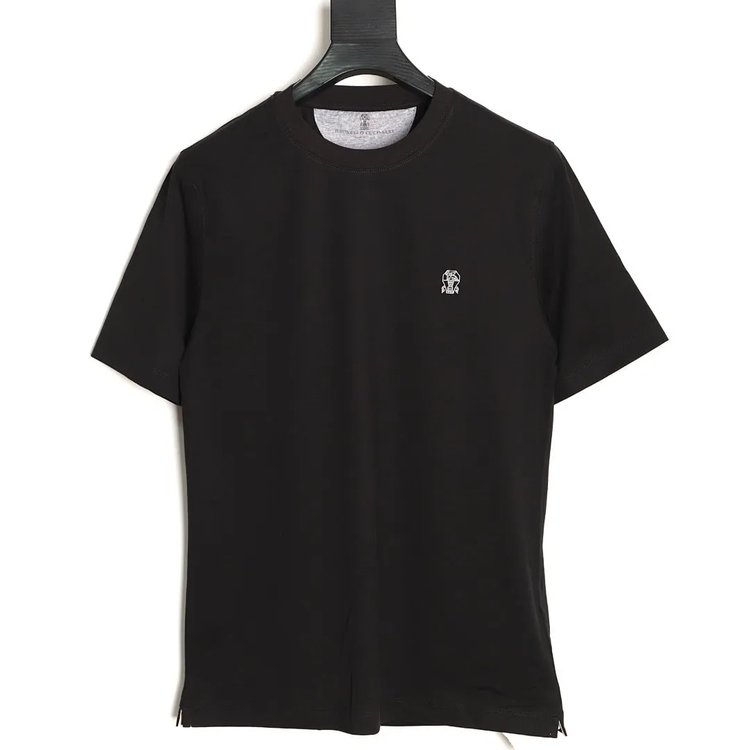 BRUNELLO CUCINELLI BC 两色小刺绣短袖T恤