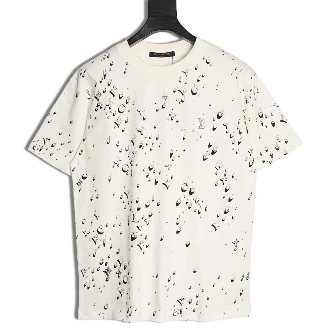 Louis Vuitton 水滴泼墨logo短袖T恤