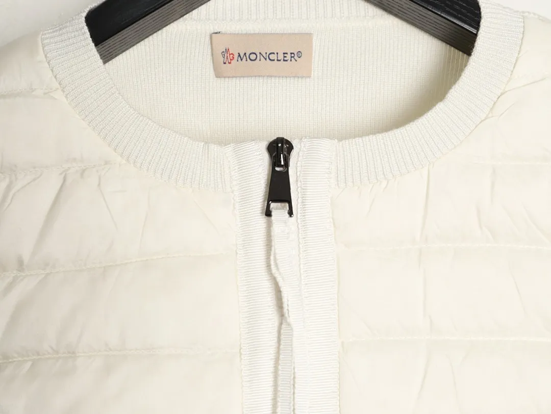 Moncler/蒙口 四口袋针织拼接羽绒外套