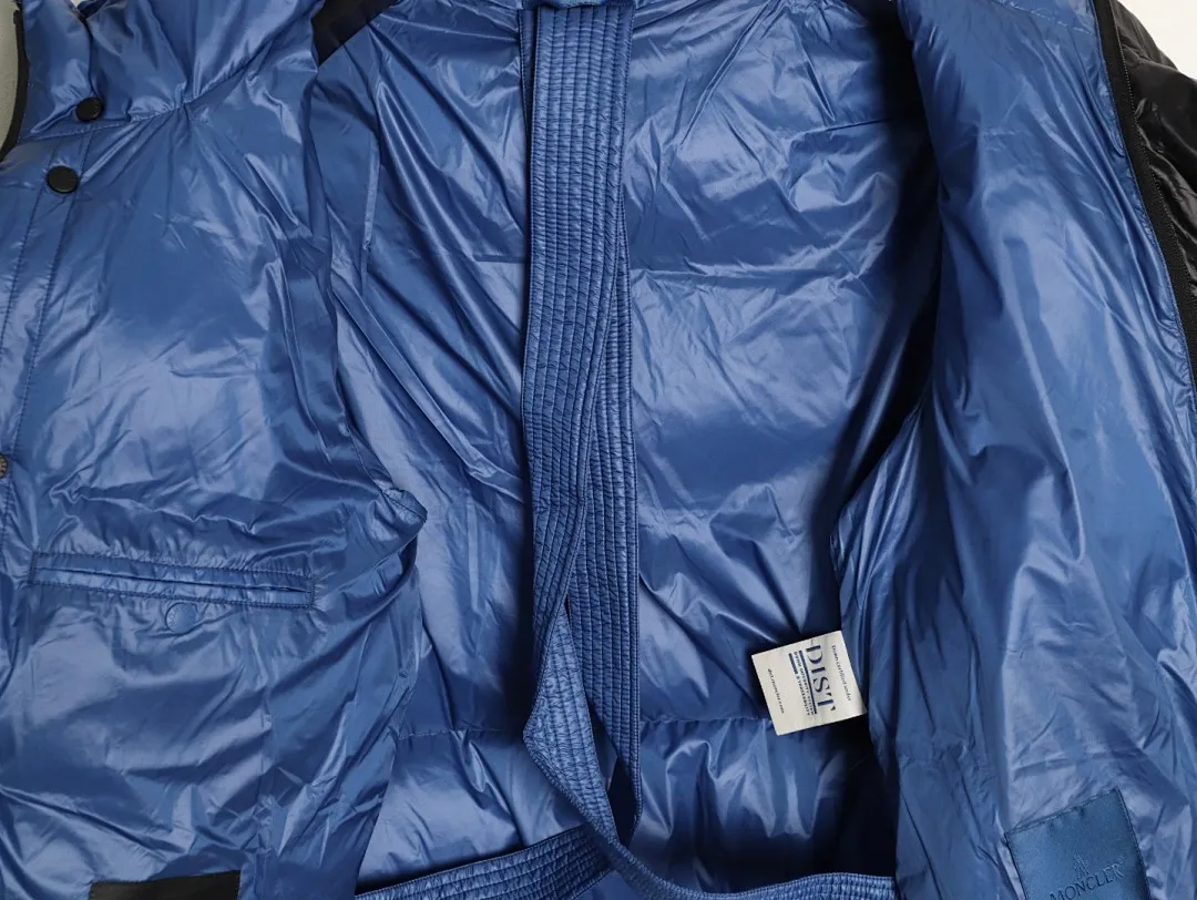 Moncler/蒙口24ss限定配色黄标拼接立领羽绒服