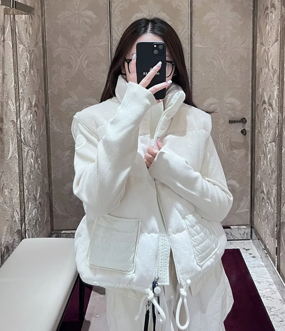 Moncler/蒙口 Arques 丝绒羽绒马甲