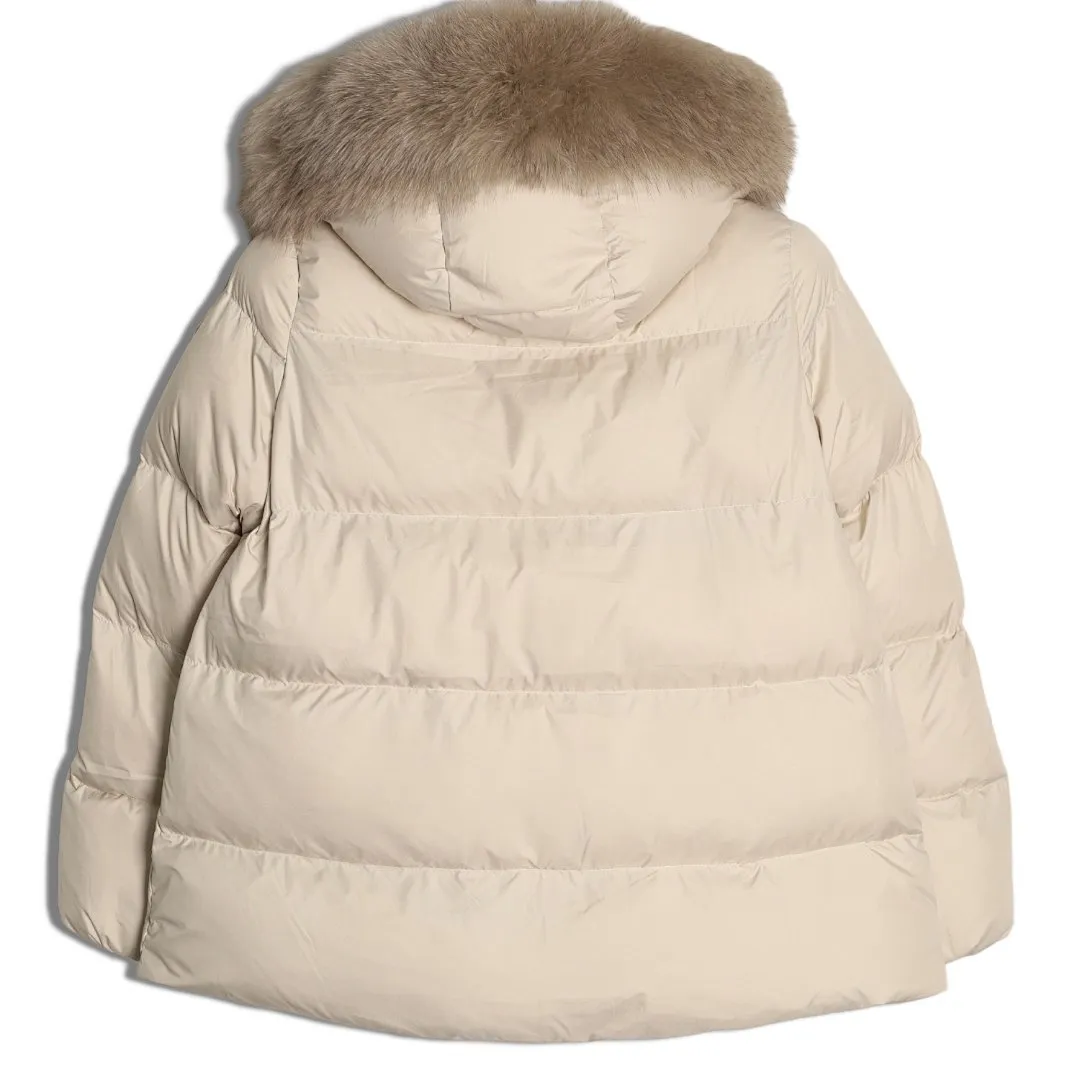 Moncler 蒙口 FW25 Laichefur纯色连帽短款羽绒服夹克外套