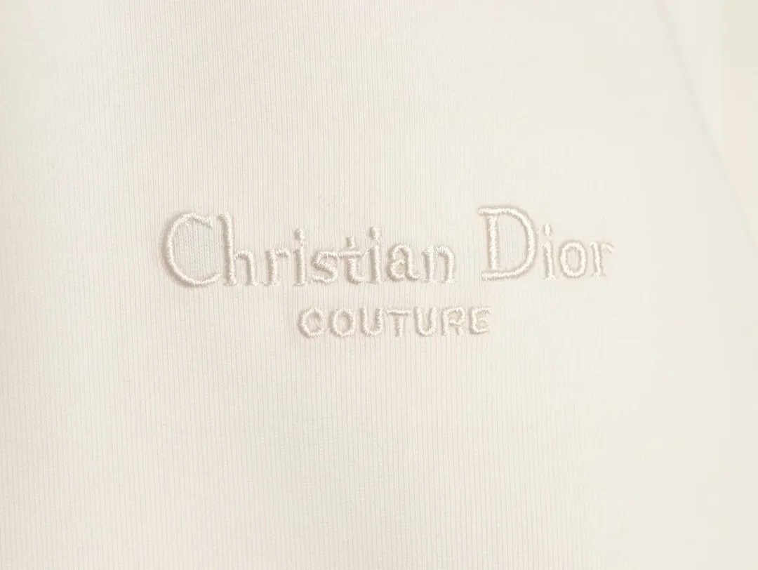 Dior/迪奥 经典刺绣签名字母短袖T恤