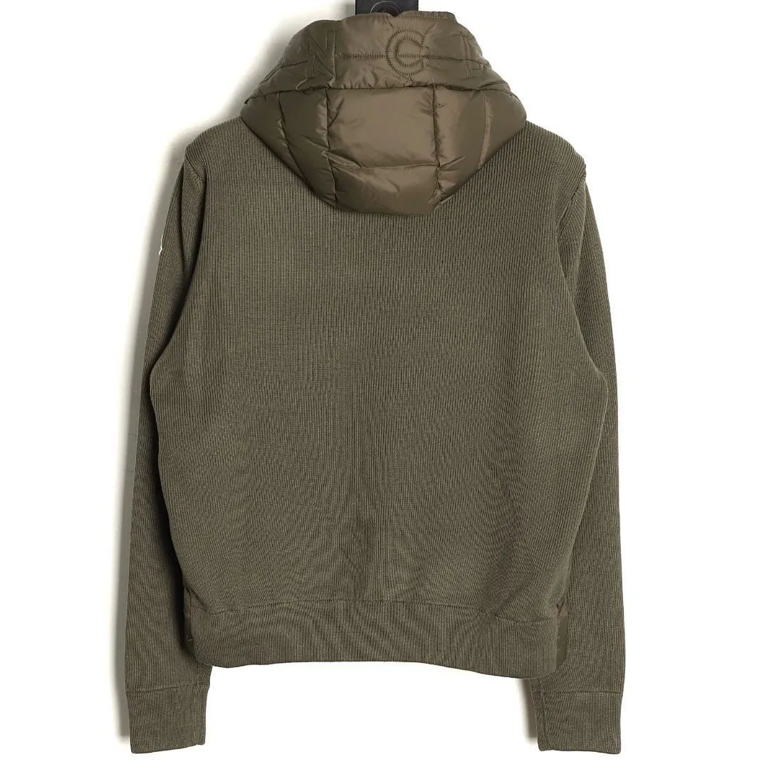 Moncler 蒙口 24s新款袖子拼接针织连帽轻薄羽绒服外套 秋冬新款羽绒拼接夹克