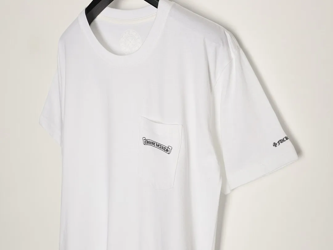 CHROME HEARTS克罗心CH 弧型字母印花短袖T恤