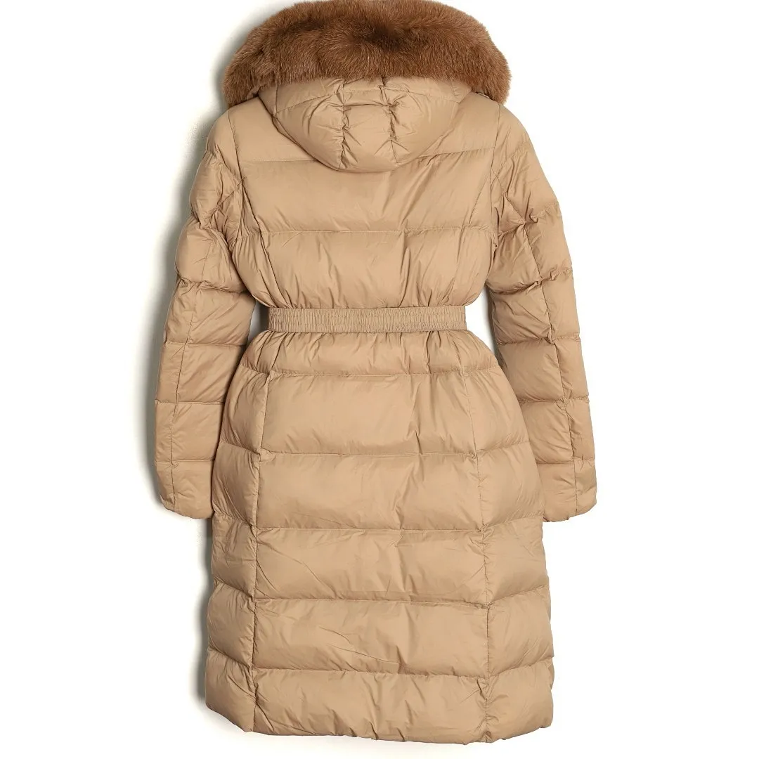 MONCLER 蒙口 HERMIFUR系列中长女款羽绒服