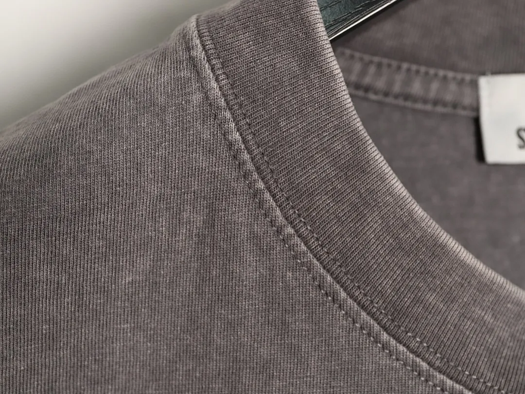 Stone lsland/石头岛夏季新款做旧洗水短袖T恤