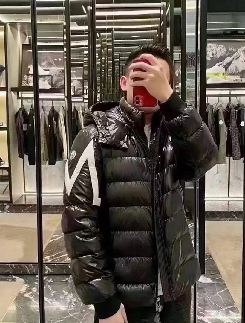 Moncler蒙口FW22corydale双峰款条纹连帽（帽子可拆卸）王一博同款羽绒服