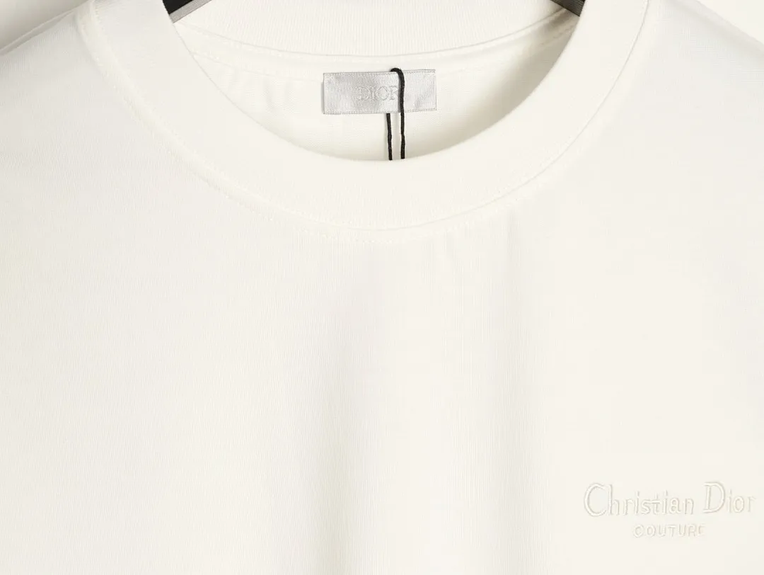 Dior/迪奥 经典刺绣签名字母短袖T恤