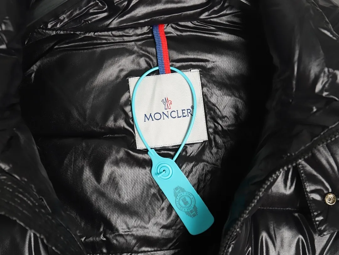 Moncler蒙口FW22corydale双峰款条纹连帽(帽子可拆卸)王一博同款羽绒服