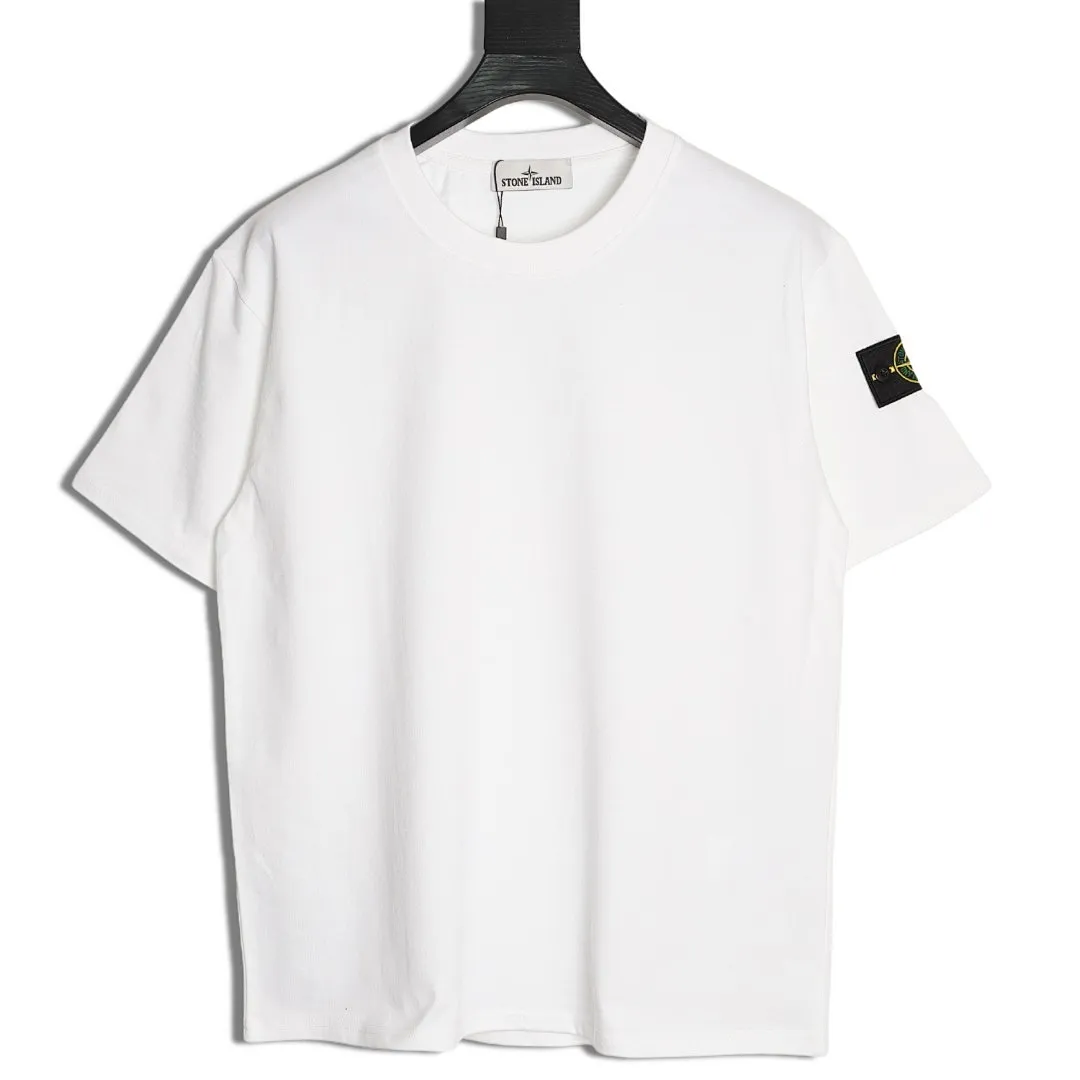 Stone island 石头岛袖口贴牌圆领落肩短袖T恤