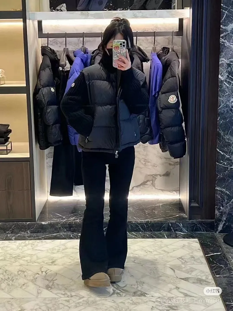 Moncler 蒙口 24s新款袖子拼接针织立领轻薄羽绒服外套