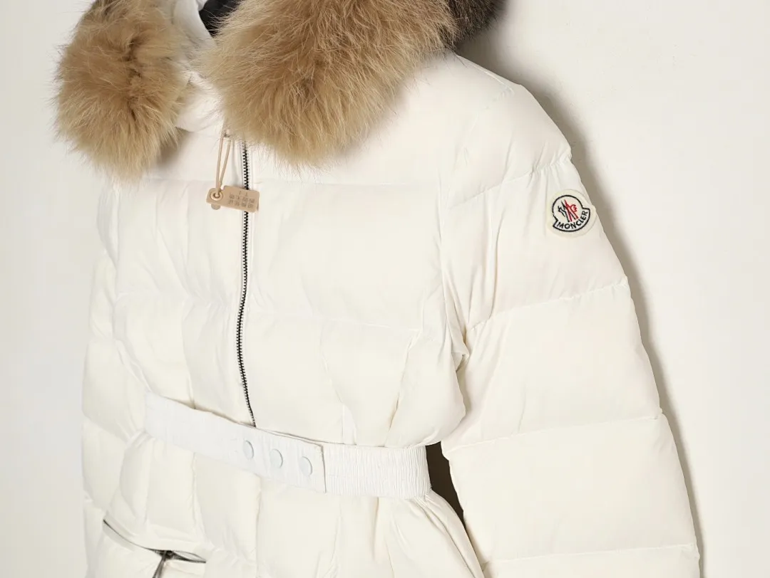 MONCLER 蒙口 HERMIFUR系列中长女款羽绒服