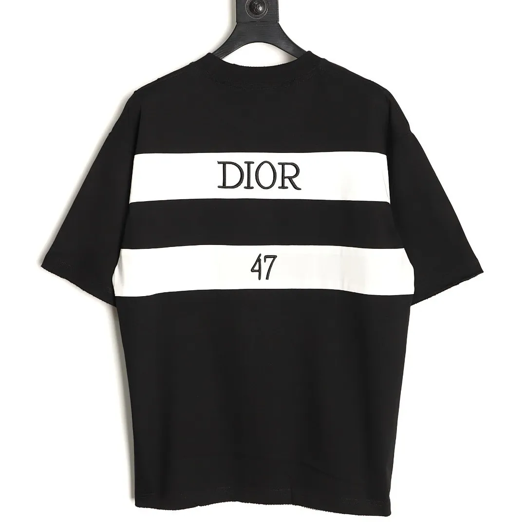 DIOR 迪奥 47字母后背条纹短袖