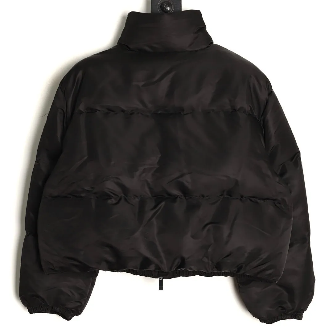 Moncler Vissec 短款立领全黑女款羽绒服