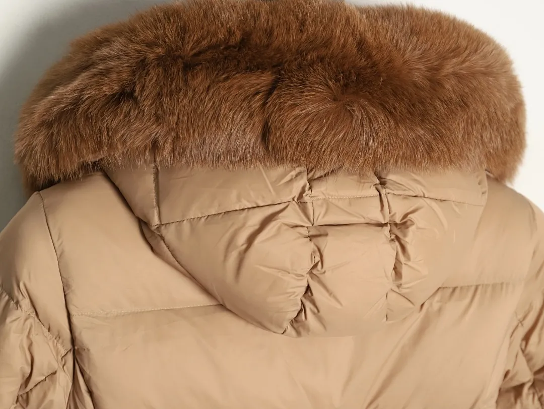 MONCLER 蒙口 HERMIFUR系列中长女款羽绒服