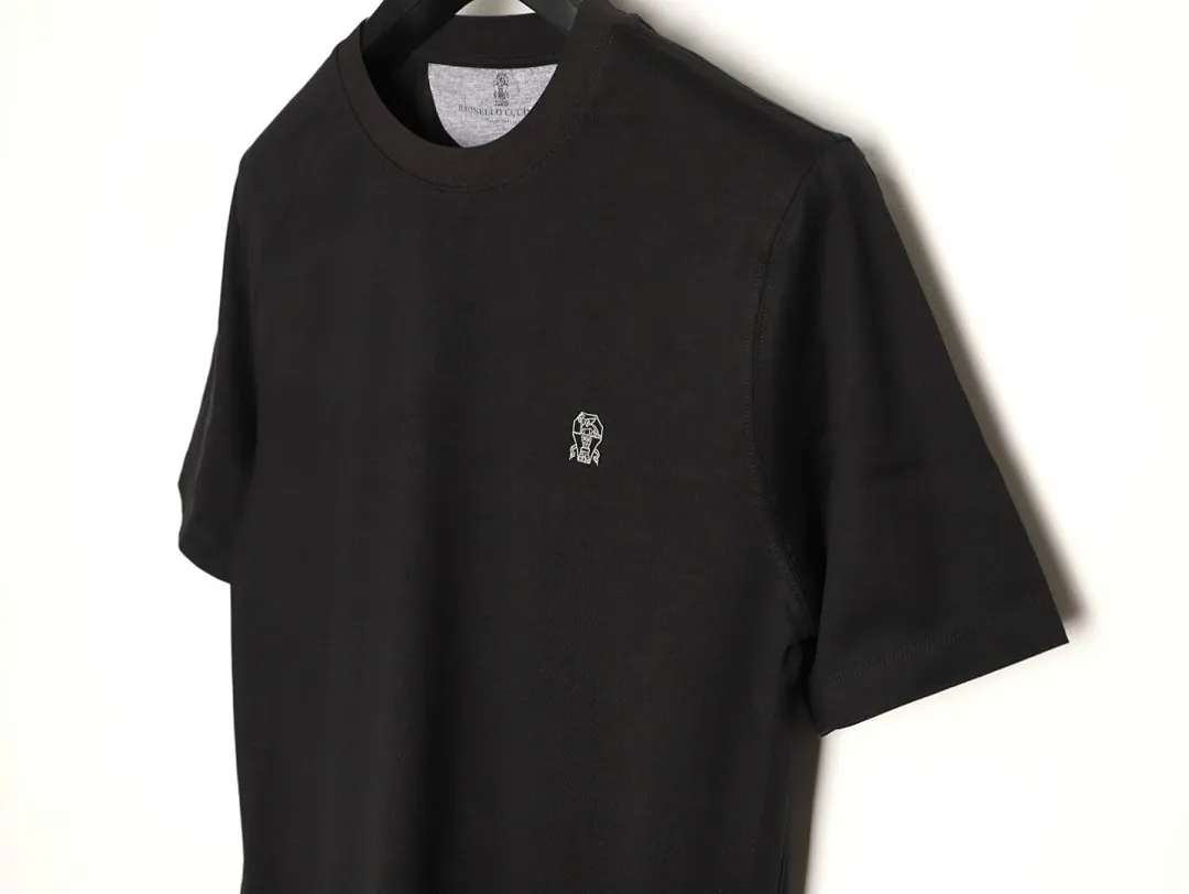 BRUNELLO CUCINELLI BC 两色小刺绣短袖T恤