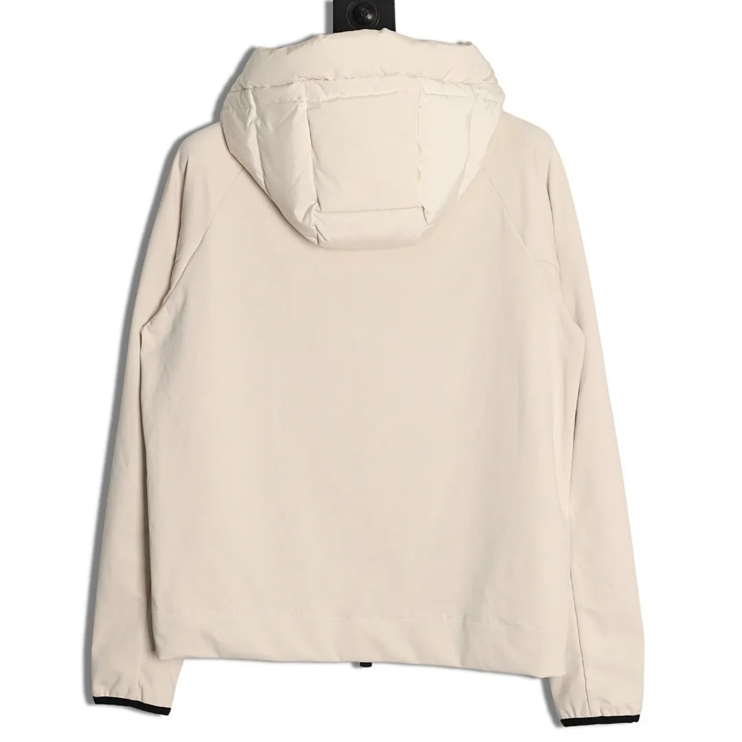 MONCLER X RICK OWENS 联名款 拼接袖连帽羽绒服