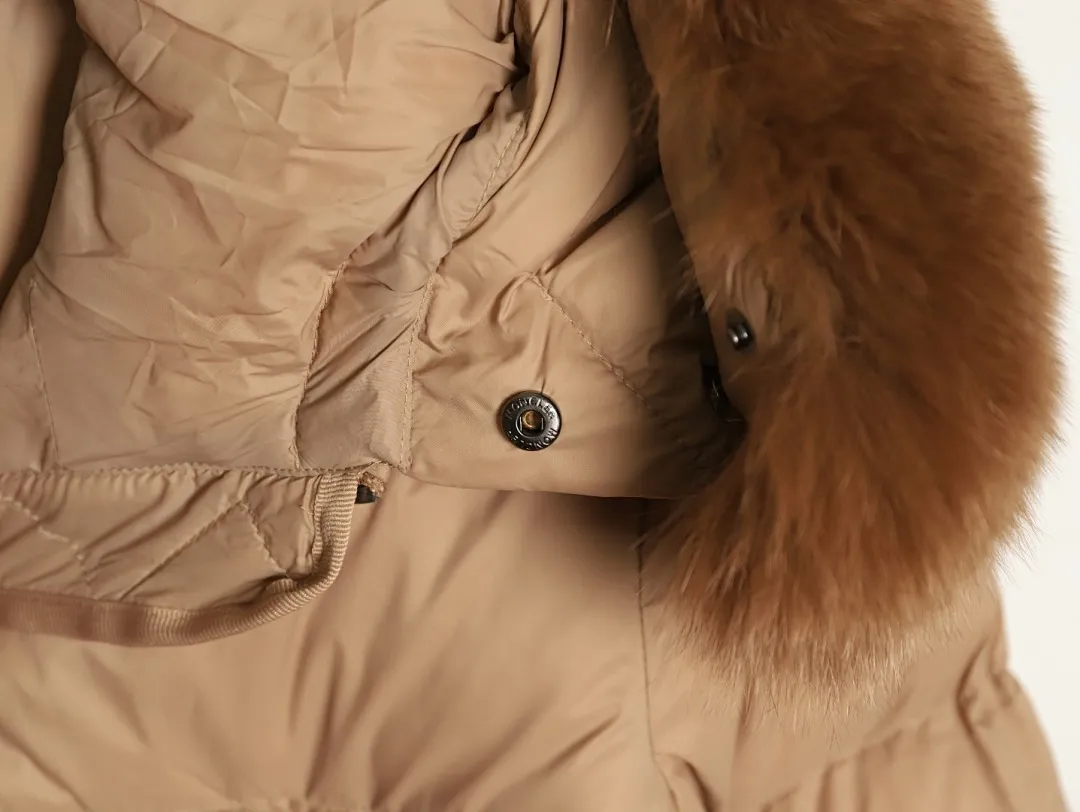 MONCLER 蒙口 HERMIFUR系列中长女款羽绒服