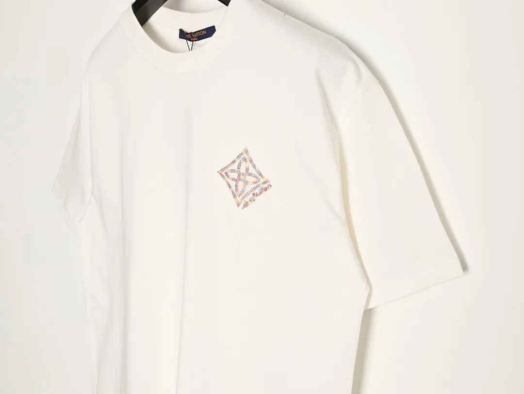 Louis Vuitton路易威登彩色四叶草刺绣短袖