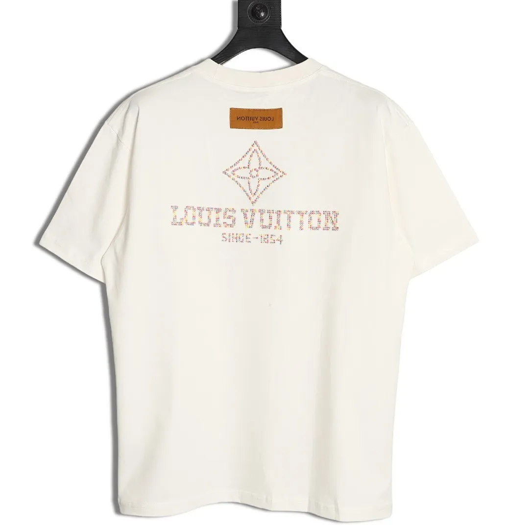 Louis Vuitton路易威登彩色四叶草刺绣短袖