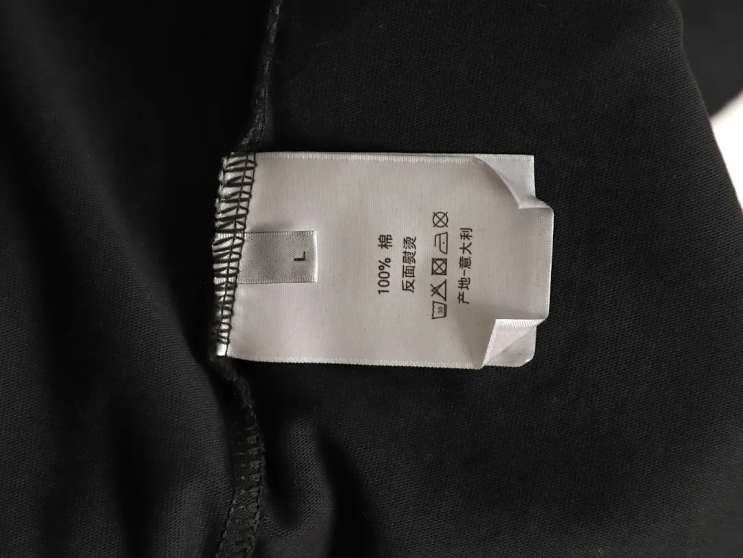 DIOR 迪奥 新款磨破贴布字母刺绣短袖