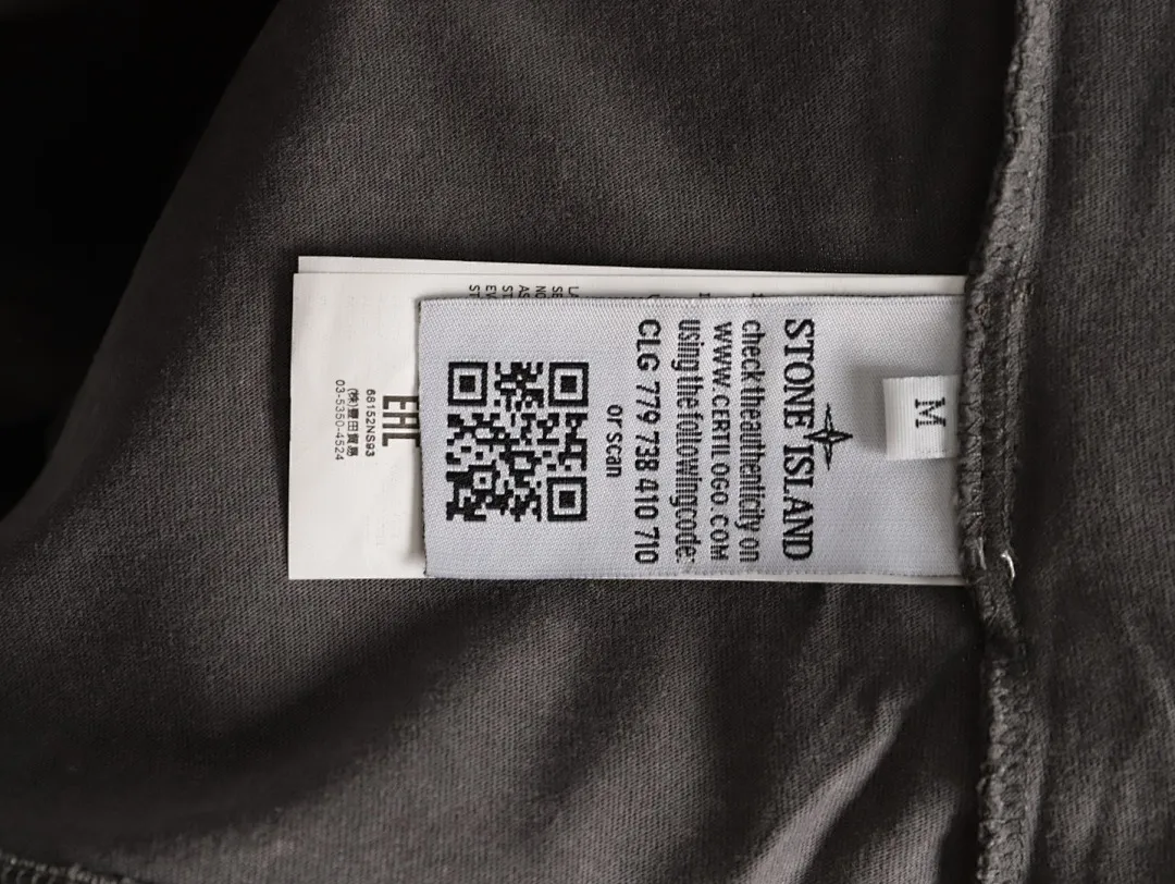 Stone lsland/石头岛夏季新款做旧洗水短袖T恤