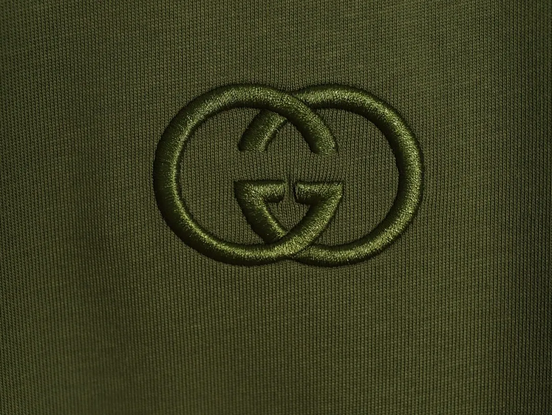 Gucci/古驰 26SS 胸前双G刺绣字母短袖T恤