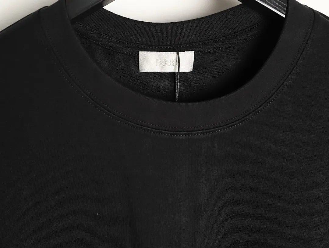 DIOR 迪奥 2026新款 3M反光字母+烫珠logo 男女同款 短袖t恤