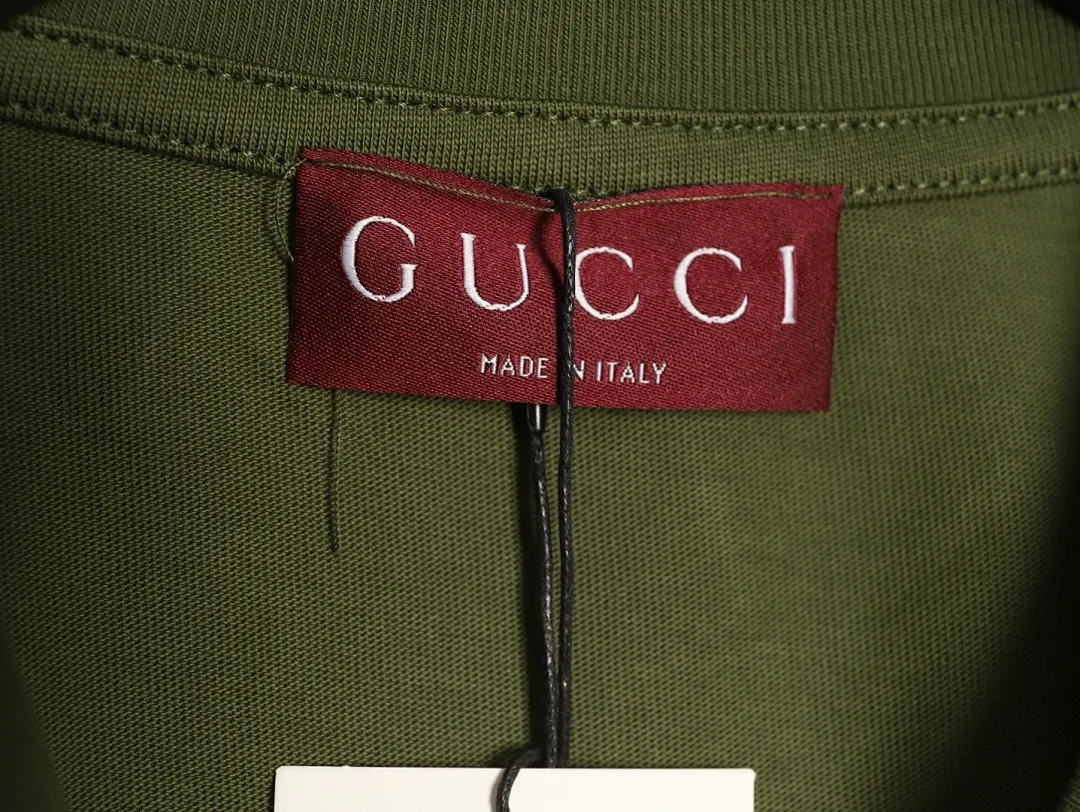 Gucci/古驰 26SS 胸前双G刺绣字母短袖T恤