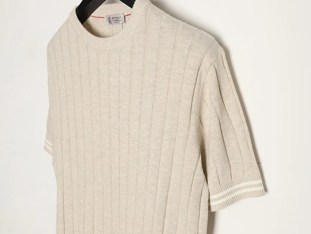 BRUNELLO CUCINELLI BC 圆领针织短袖T恤
