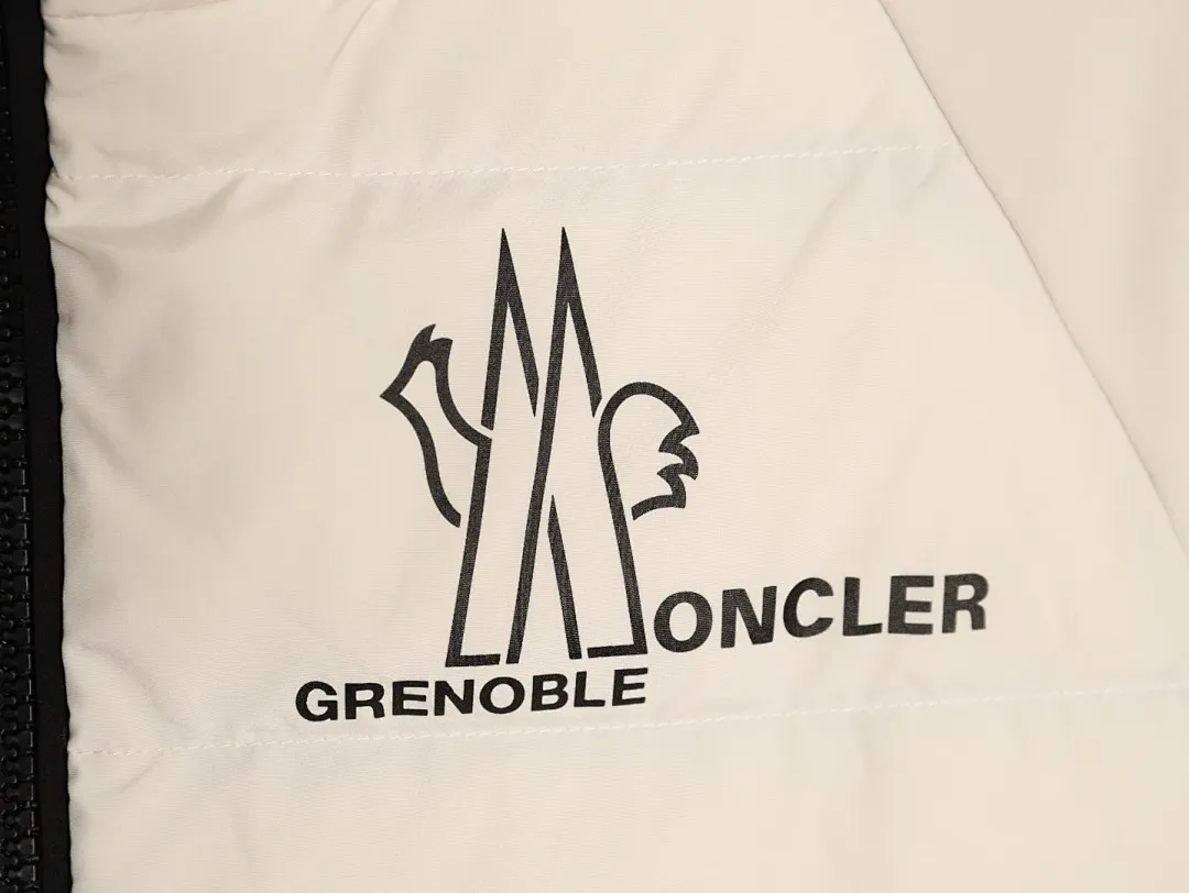 MONCLER X RICK OWENS 联名款 拼接袖连帽羽绒服