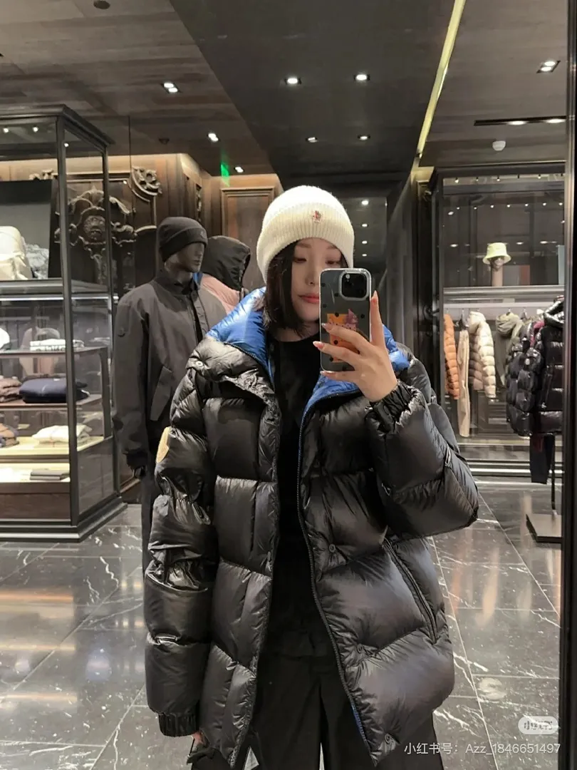 Moncler/蒙口24ss限定配色黄标拼接立领羽绒服