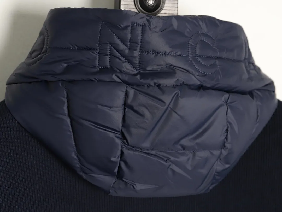 Moncler 蒙口 24s新款袖子拼接针织连帽轻薄羽绒服外套 秋冬新款羽绒拼接夹克