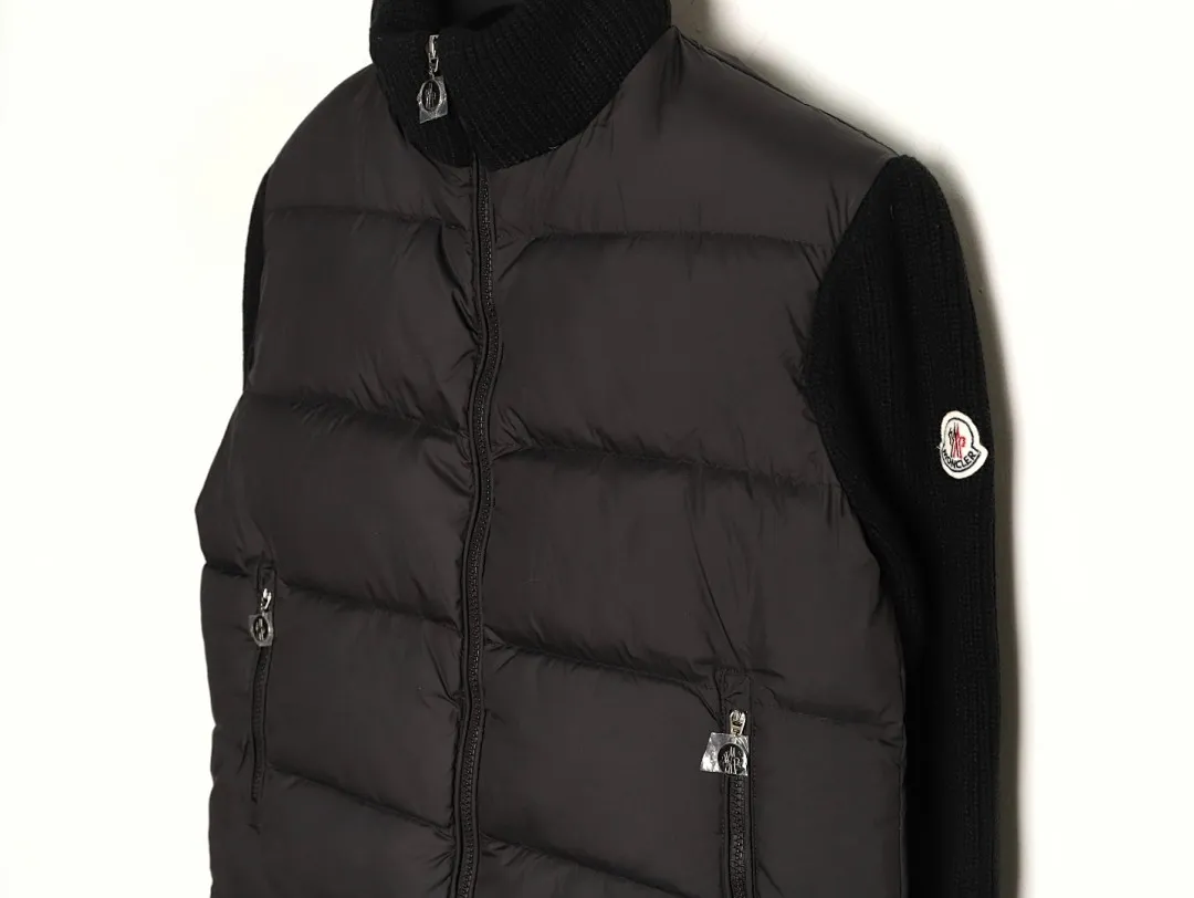 Moncler 蒙口 24s新款袖子拼接针织立领轻薄羽绒服外套