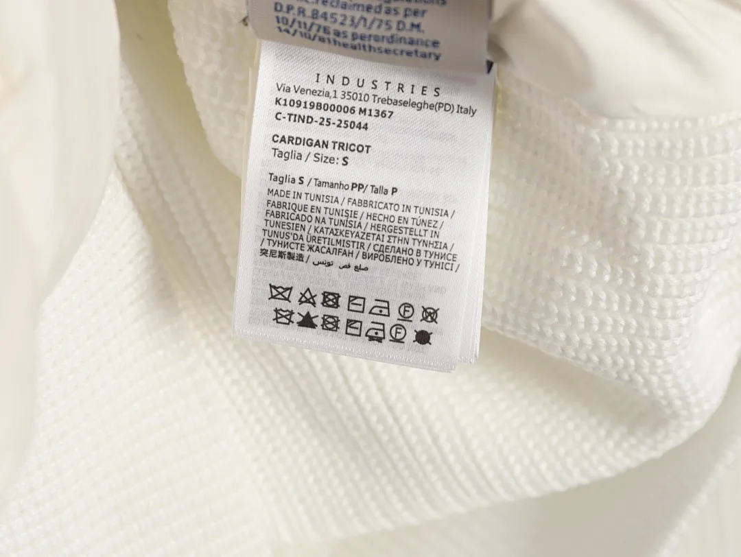 Moncler/蒙口 门襟织带针织拼接羽绒外套