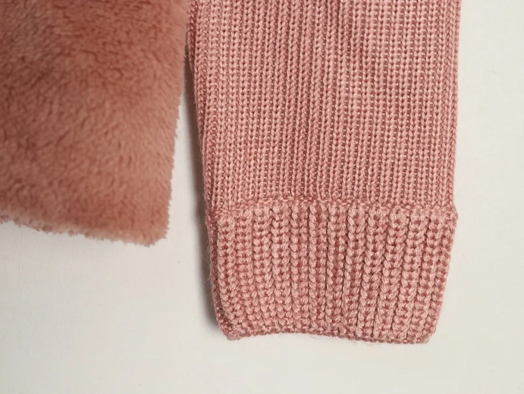 Moncler 蒙口女款羊羔毛拼接羽绒服