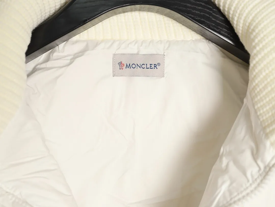 Moncler 蒙口 24s新款袖子拼接针织立领轻薄羽绒服外套