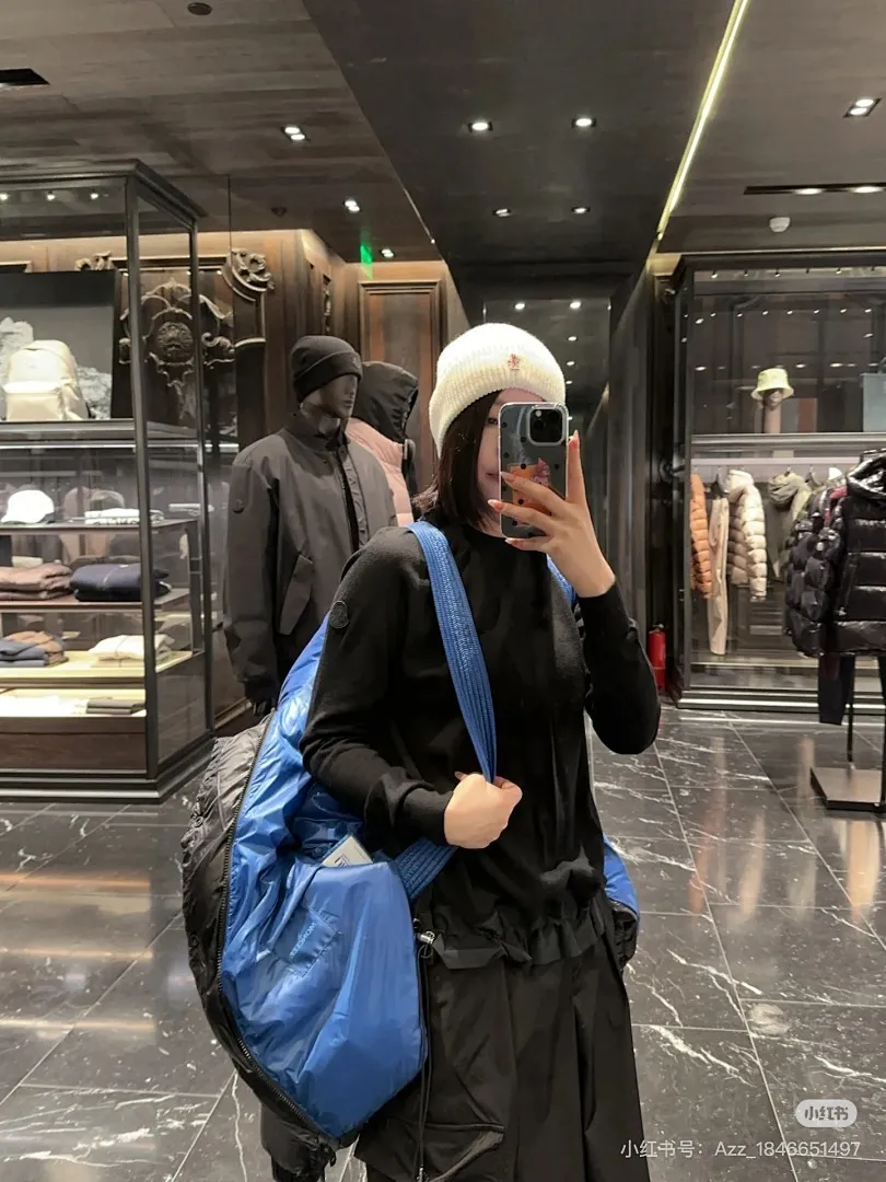Moncler/蒙口24ss限定配色黄标拼接立领羽绒服