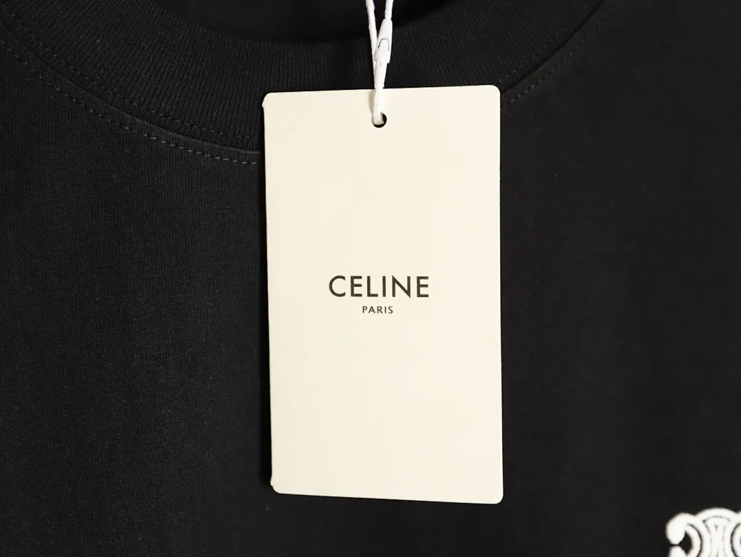 CELINE/赛琳 经典凯旋门刺绣小标基础款短袖T恤