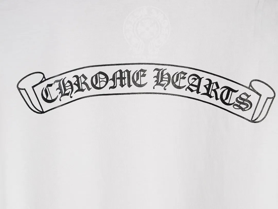 CHROME HEARTS克罗心CH 弧型字母印花短袖T恤