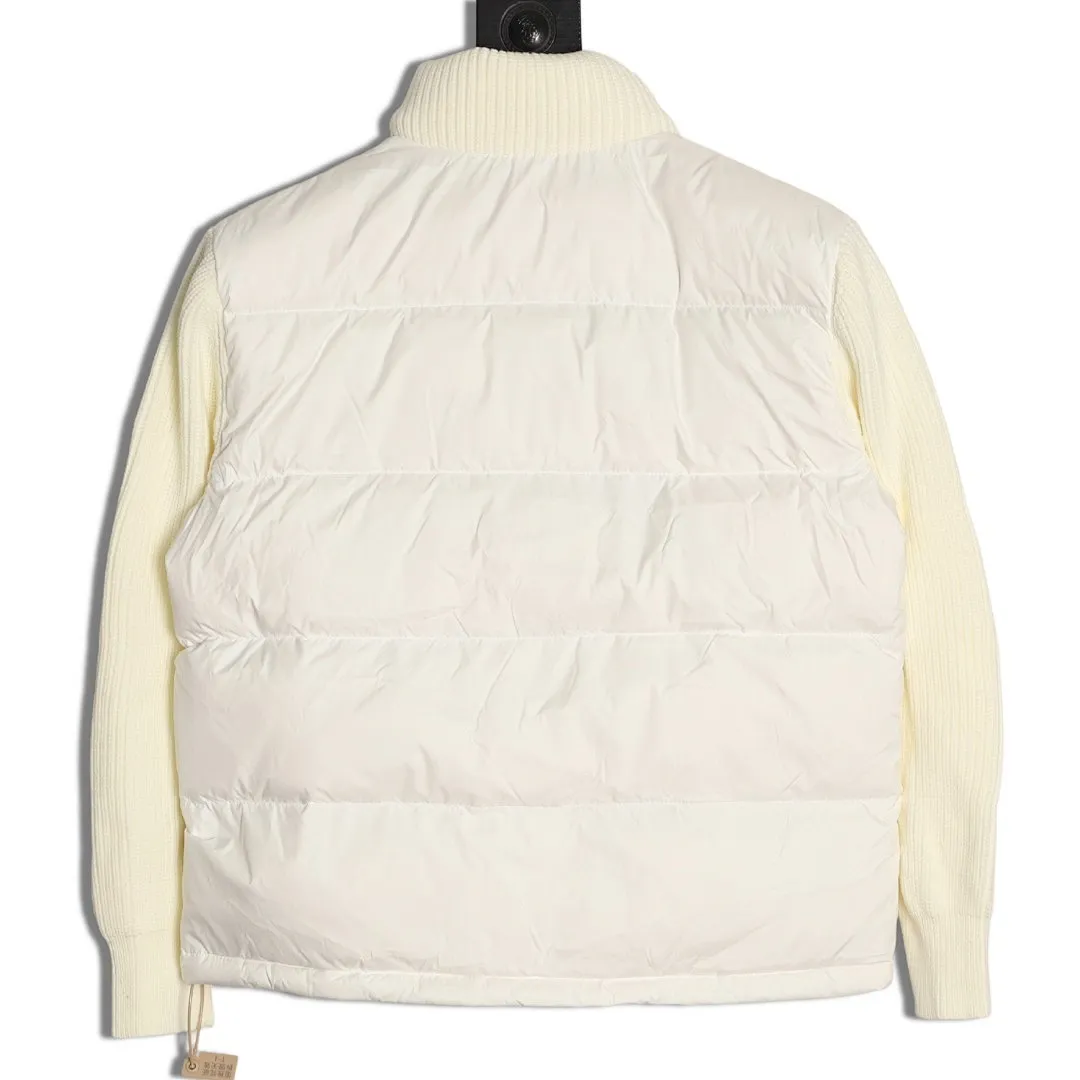 Moncler 蒙口 24s新款袖子拼接针织立领轻薄羽绒服外套