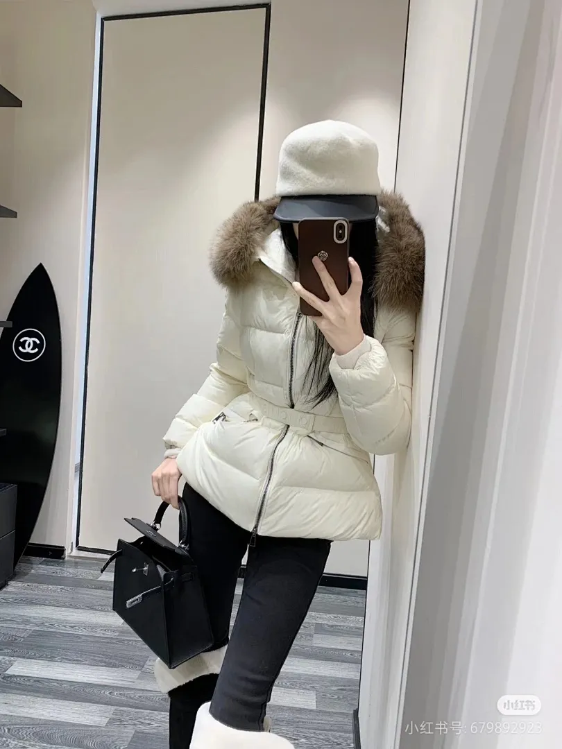 MONCLER 蒙口 HERMIFUR系列短款女款羽绒服
